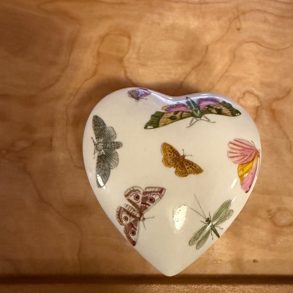Heart Shaped Portmeirion Botanic Garden Trinket Box